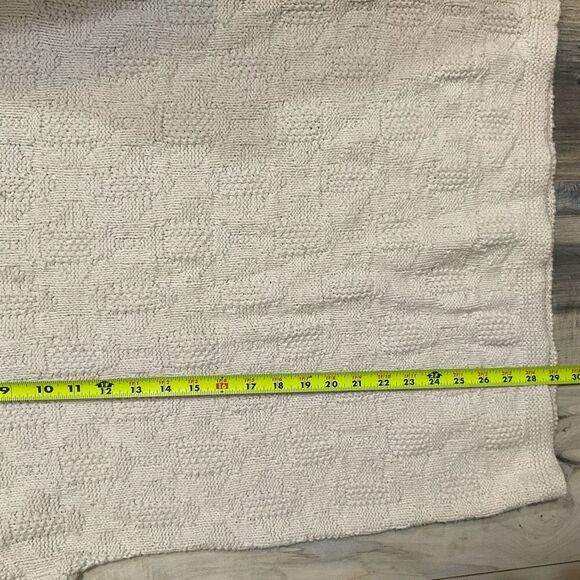 Cherokee knit sweater heavy made in the USA white/cream size small - Picture 5 of 8